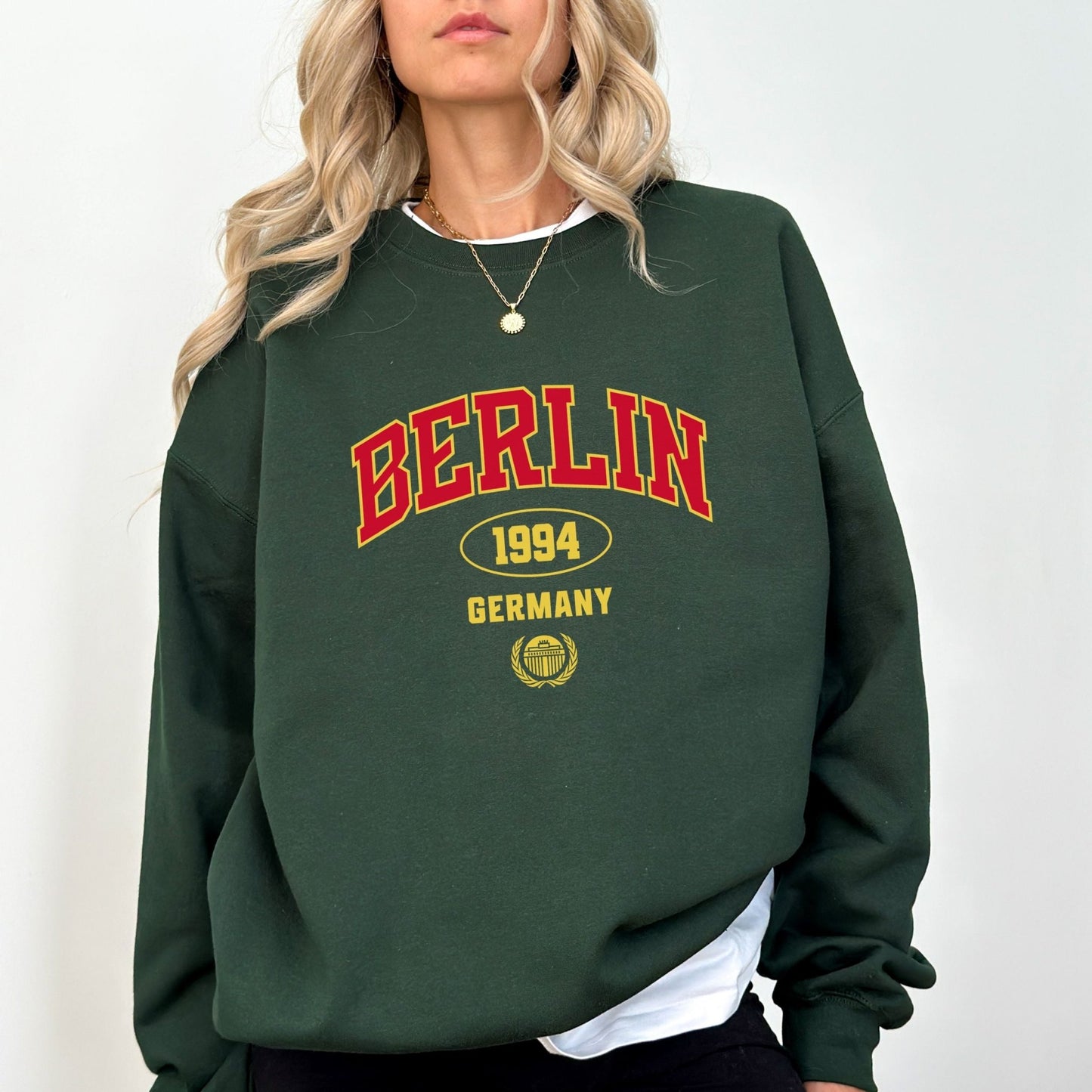 Berlin sweatshirt with bold 1994 design, perfect for showing German pride and travel-inspired fashion.