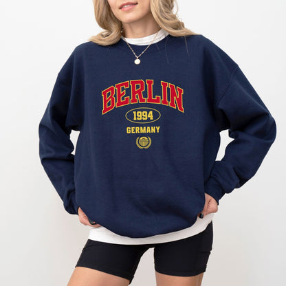 Berlin sweatshirt with bold 1994 design, perfect for showing German pride and travel-inspired fashion.