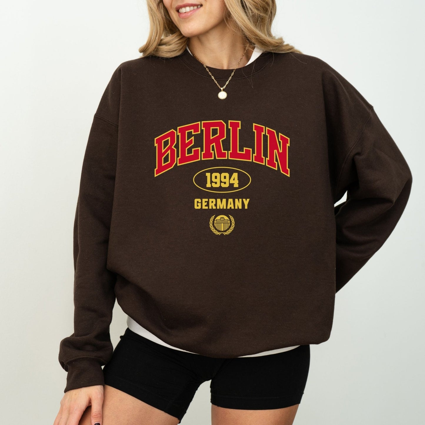 Berlin sweatshirt with bold 1994 design, perfect for showing German pride and travel-inspired fashion.