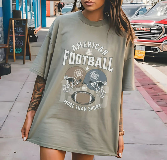 American All Stars Football shirt with vintage sports design, perfect for game day.