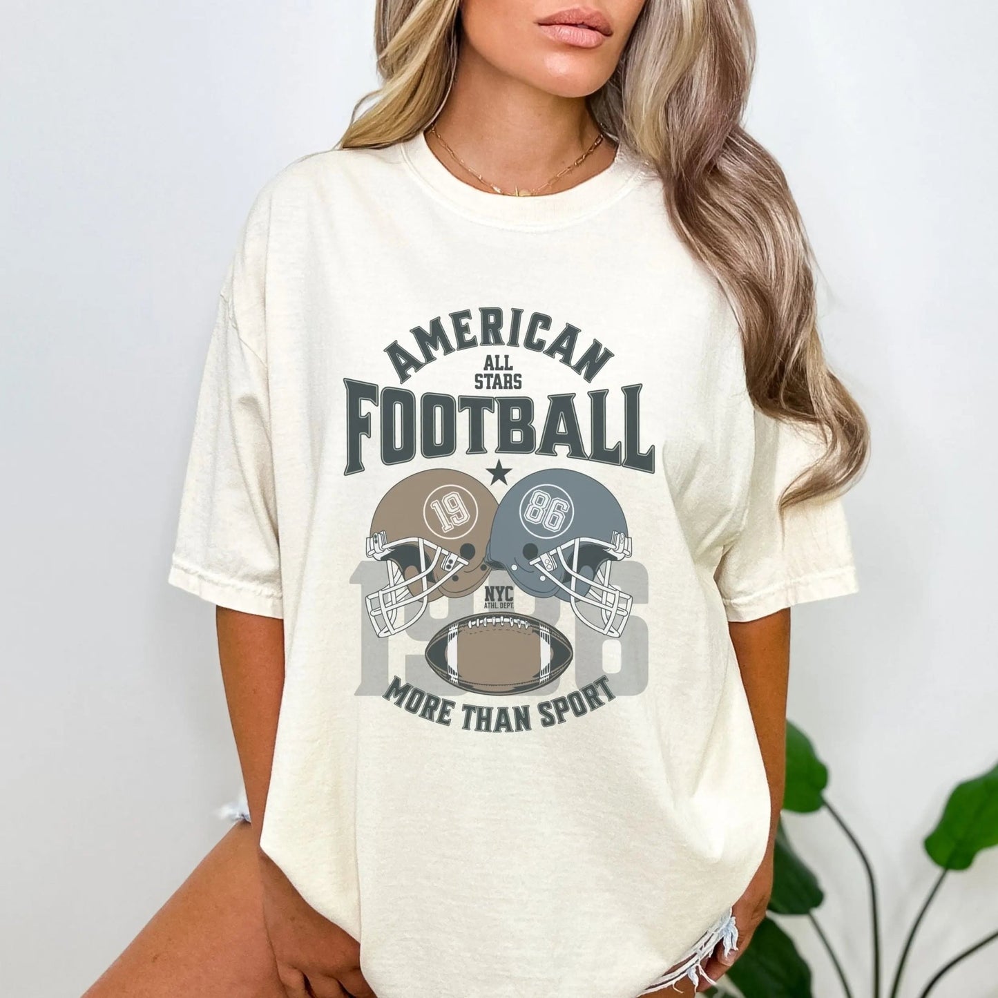 American All Stars Football shirt with vintage sports design, perfect for game day.