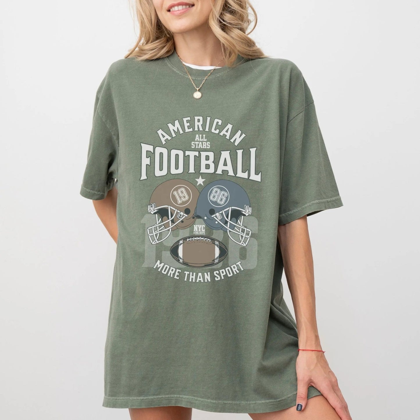 American All Stars Football shirt with vintage sports design, perfect for game day.