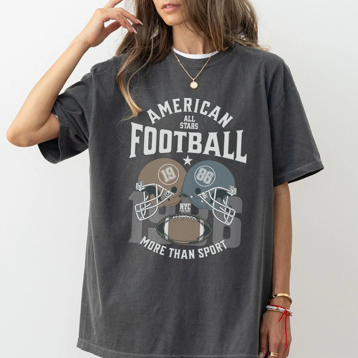 American All Stars Football shirt with vintage sports design, perfect for game day.