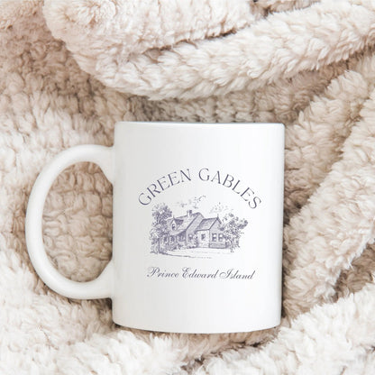 Ceramic "Anne of Green Gables" mug from That Cozy Vibe, ideal for fans of light and soft academia aesthetics.