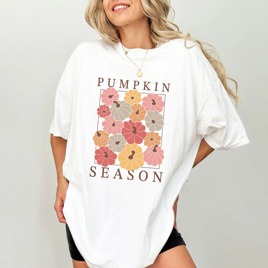 Boho Pumpkin Season T-Shirt Printify