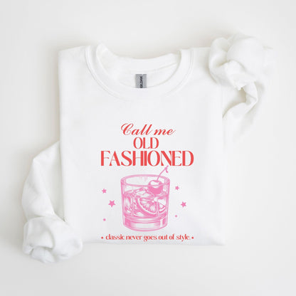 Old Fashioned cocktail sweatshirt in 5 colors.