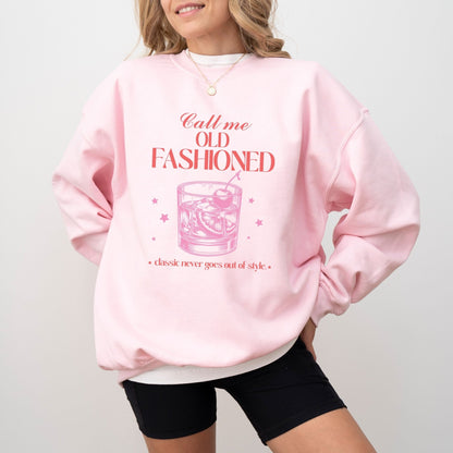 Old Fashioned cocktail sweatshirt in 5 colors.