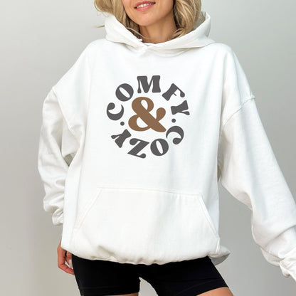 Comfy & Cozy hoodie design, perfect for fall and winter comfort.