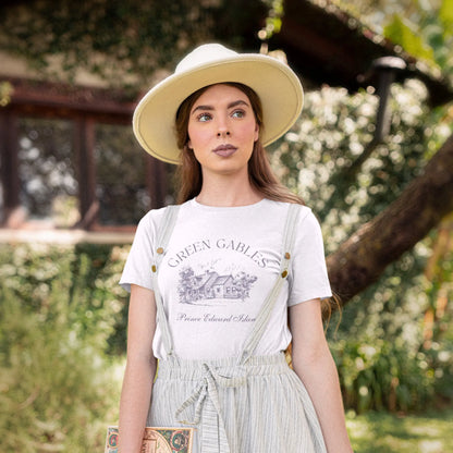 Green Gables shirt, Anne of Green Gables design, 100% cotton, multiple colors.