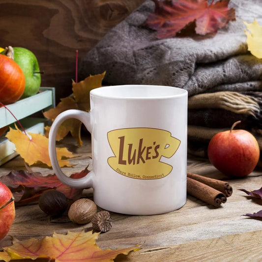 "Luke's Diner" ceramic mug, Gilmore Girls merch, cozy coffee mug, 11 oz and 15 oz sizes.