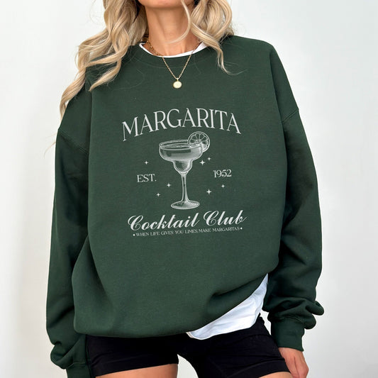 Vintage Margarita cocktail club sweatshirt.