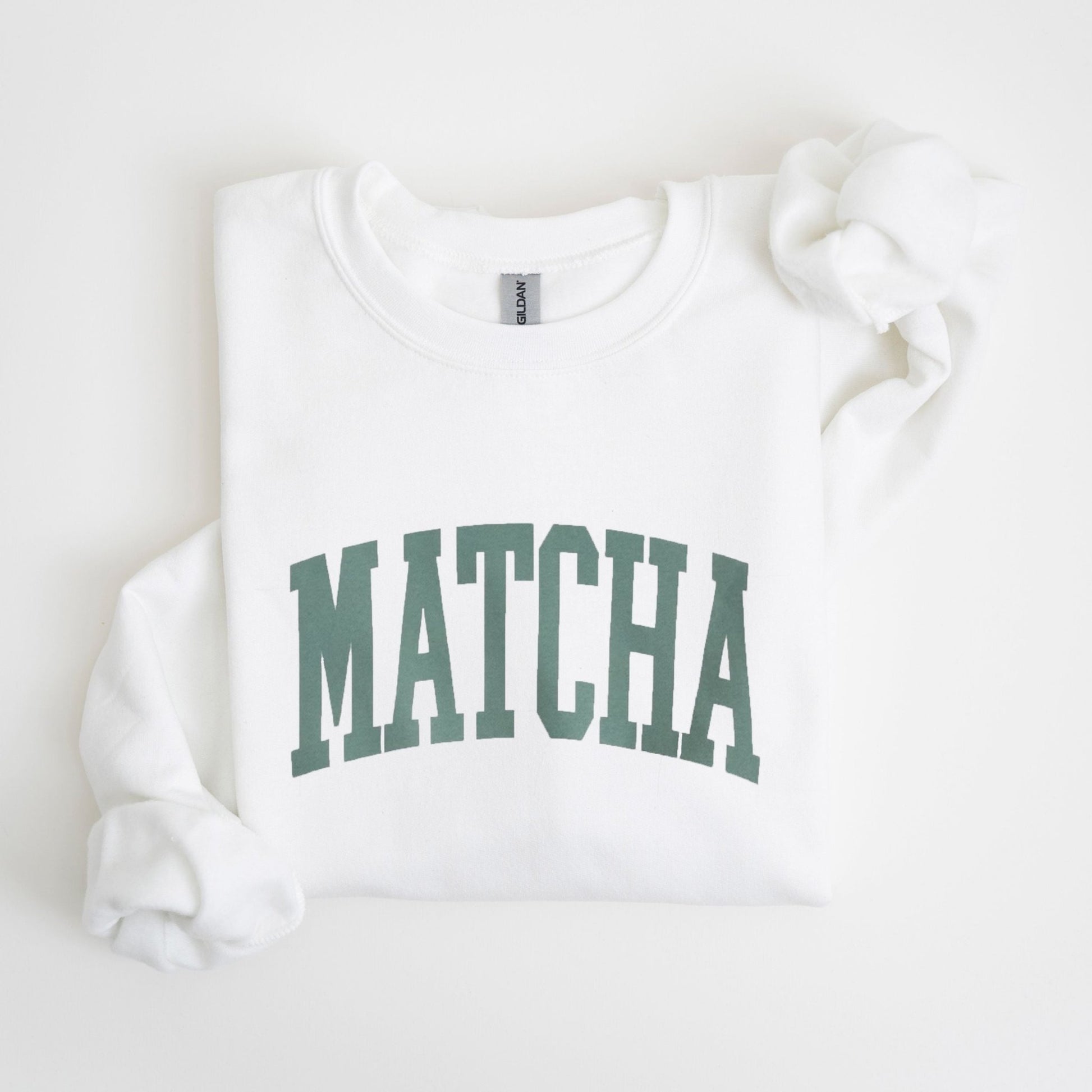 Matcha lover sweatshirt in minimalist design.