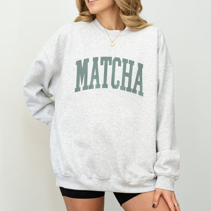 Matcha lover sweatshirt in minimalist design.