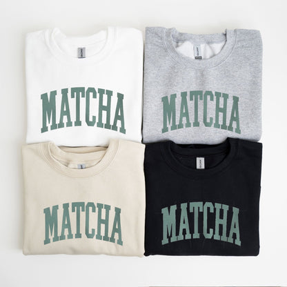 Matcha lover sweatshirt in minimalist design.