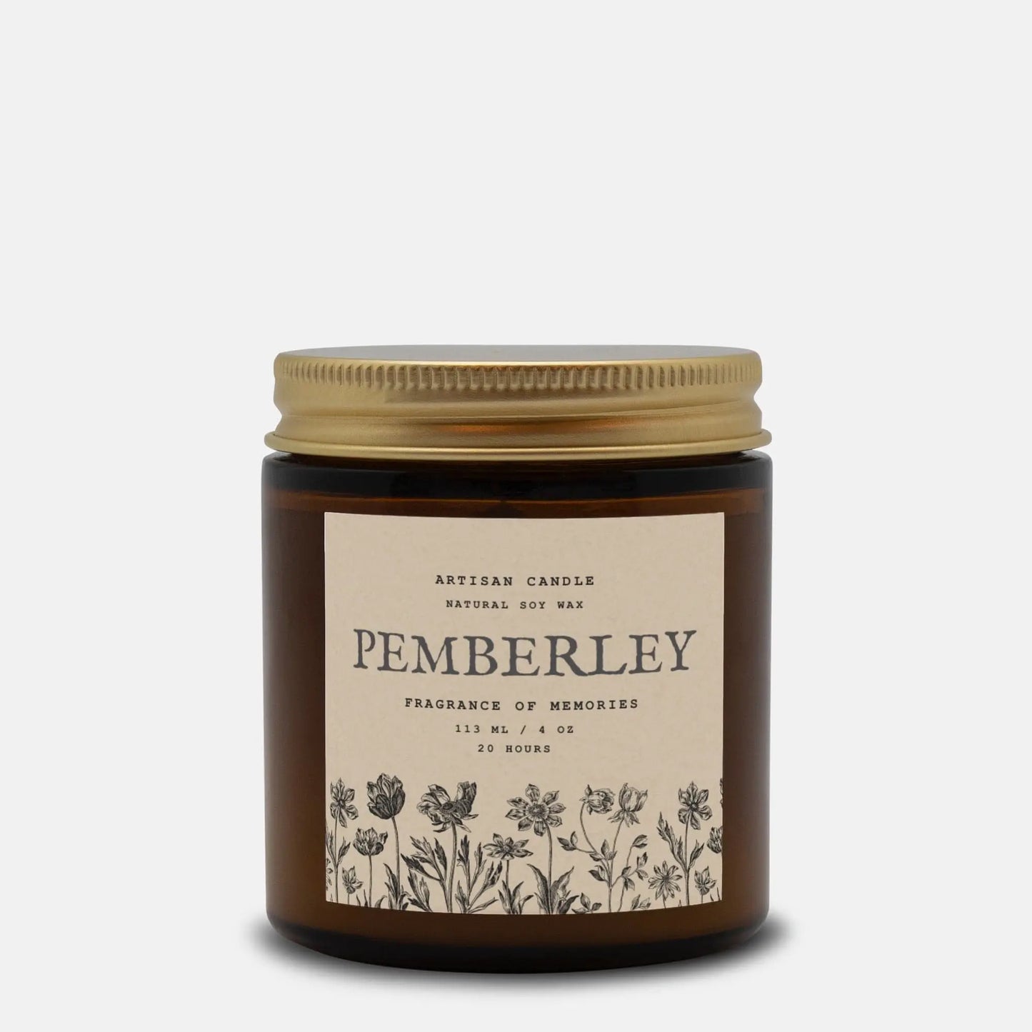 Pemberley candle, Jane Austen gift, 10 fragrances, literary themed, 4 oz and 9 oz sizes.