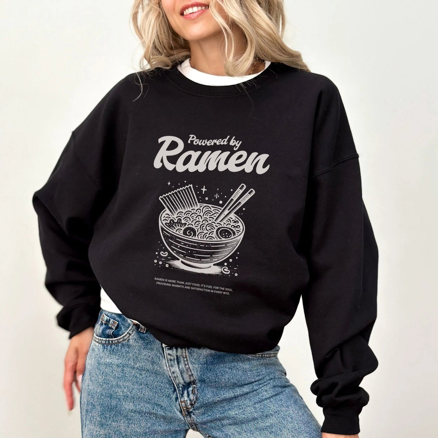 Powered by Ramen Sweatshirt Printify