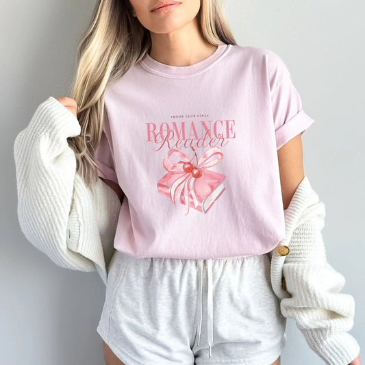 Romance Reader shirt, 100% cotton, coquette style, romance novels, 4 colors