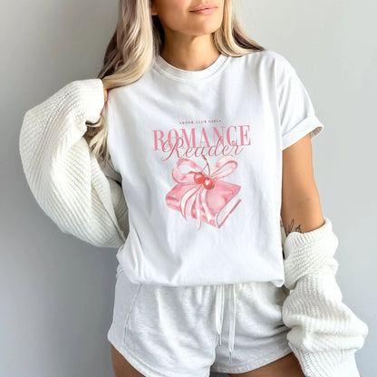 Romance Reader shirt, 100% cotton, coquette style, romance novels, 4 colors