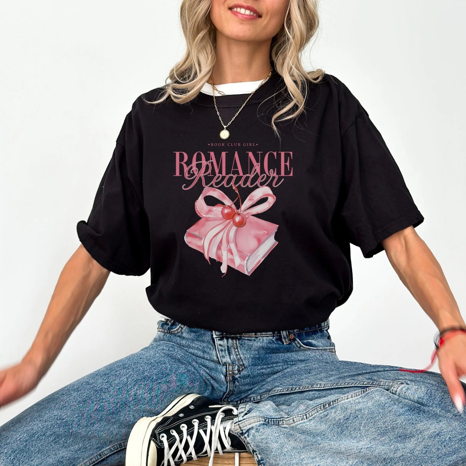 Romance Reader shirt, 100% cotton, coquette style, romance novels, 4 colors