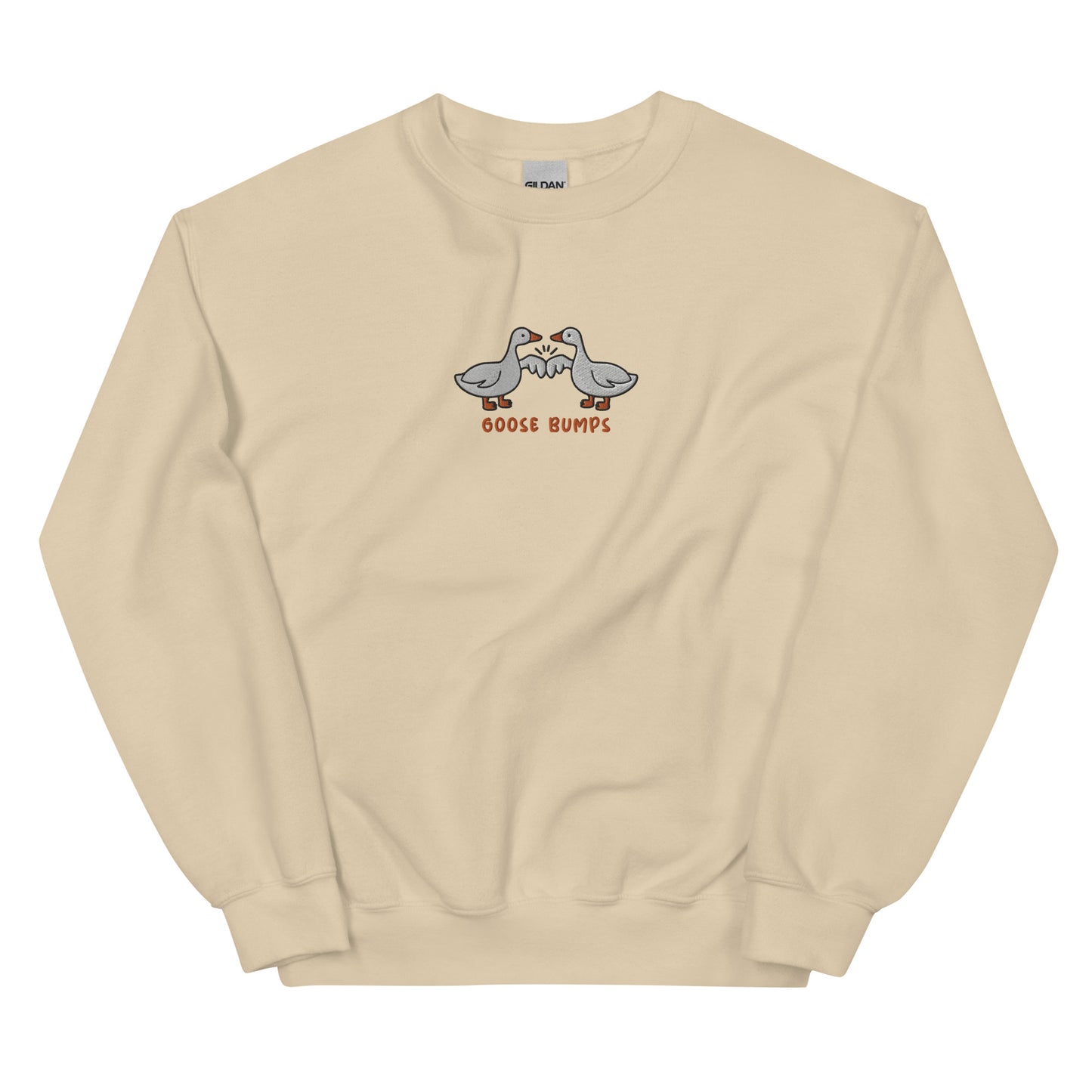 Goose Bumps sweatshirt with playful goose-themed design.