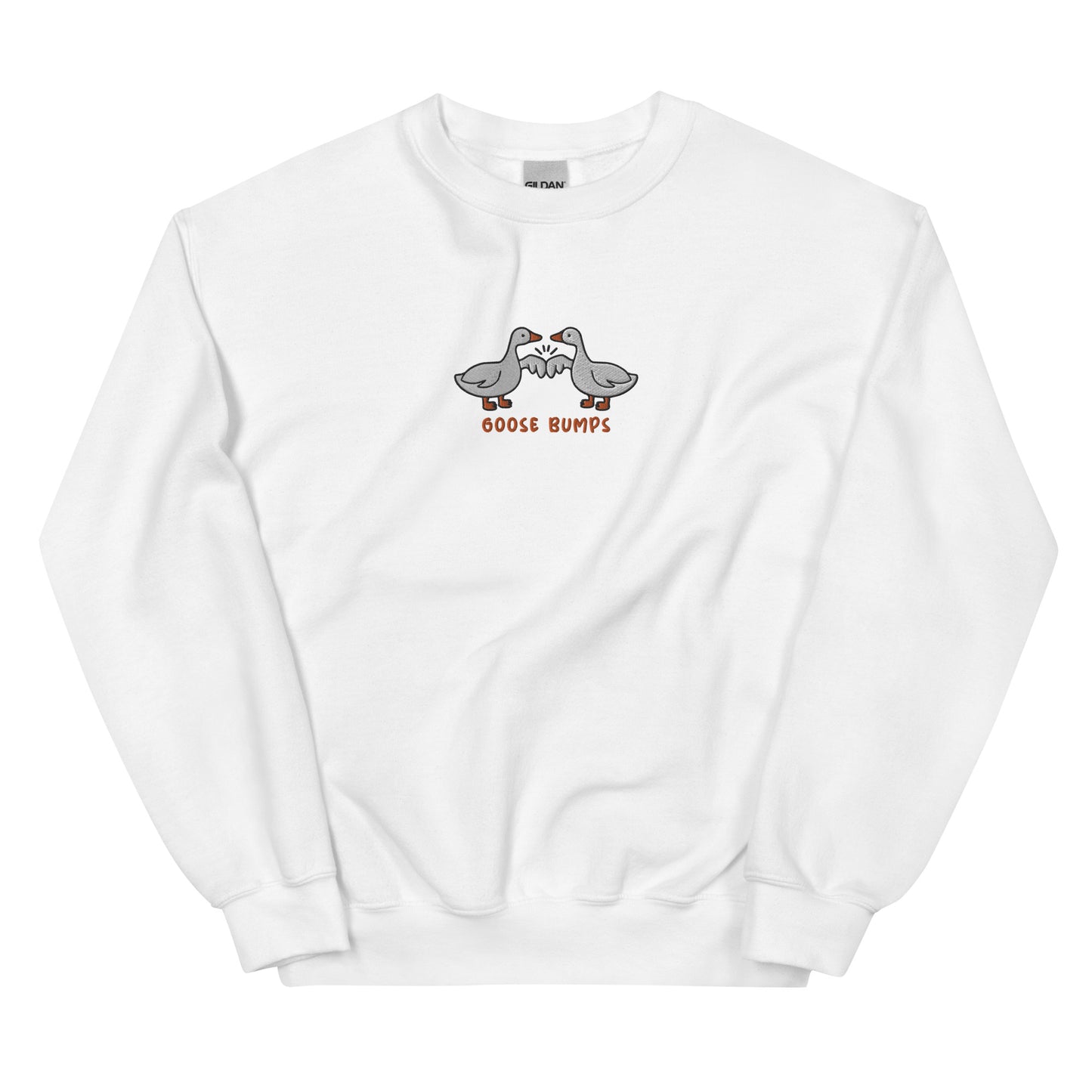 Goose Bumps sweatshirt with playful goose-themed design.